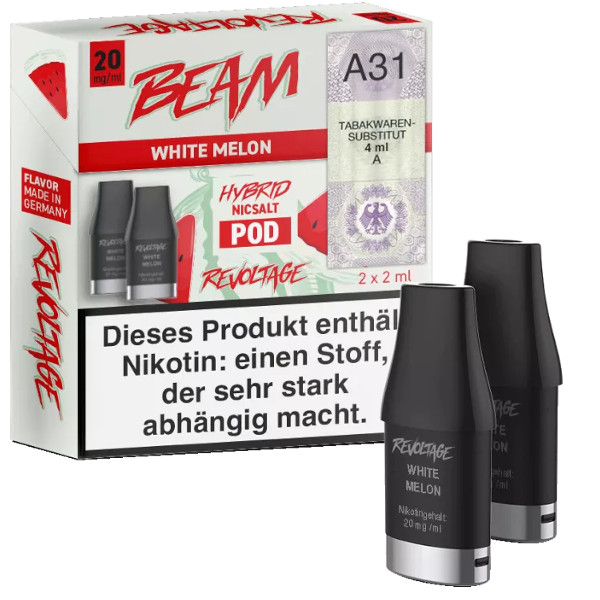 Revoltage Beam Prefilled Pods White Melon