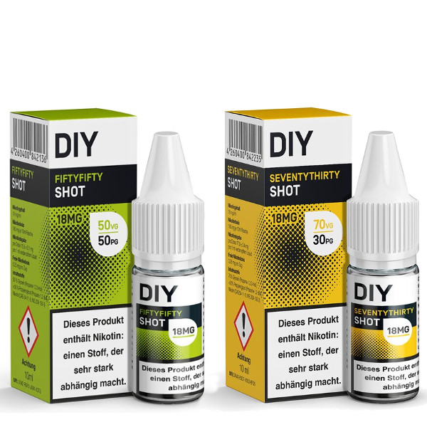 DIY Nikotin Shots 18mg und 20 mg