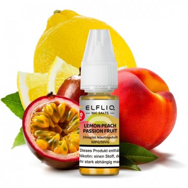 Elfbar Elfliq Lemon Peach Passion Fruit Nikotinsalz Liquid