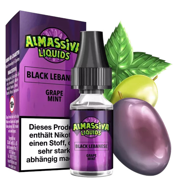 Black Lebanese Nikotinsalz Liquid - Almassiva