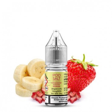 Strawberry Banana Rhubarb Nikotinsalz Liquid - Pod Salt Xtra