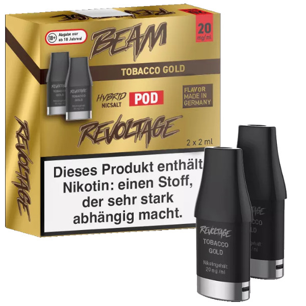 Revoltage Beam Prefilled Pods Tobacco Gold