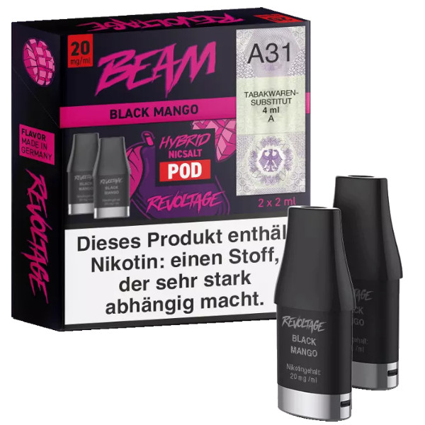 Revoltage Beam Prefilled Pods Black Mango