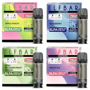 Elfbar Elfa Nikotinfrei Pods - Alle Sorten