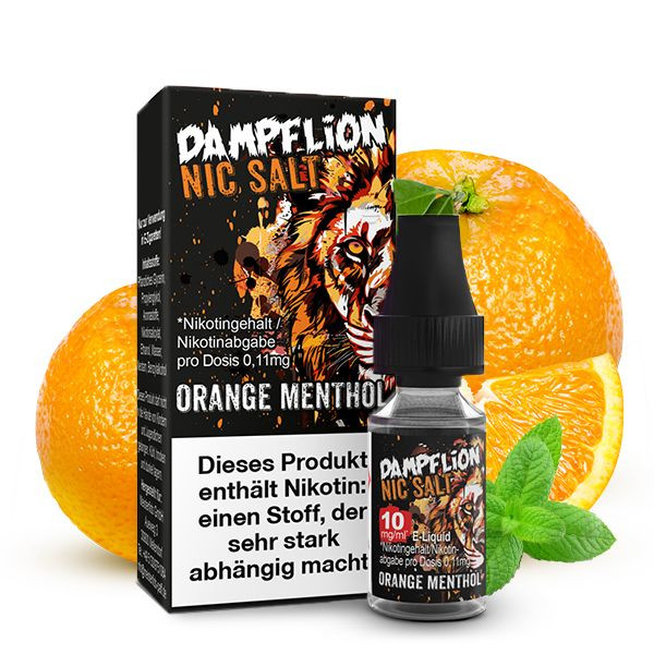 Orange Menthol Nikotinsalz Liquid - Dampflion Intense