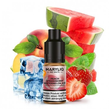 Peach Strawberry Watermelon Ice - Maryliq Nikotinsalz Liquid