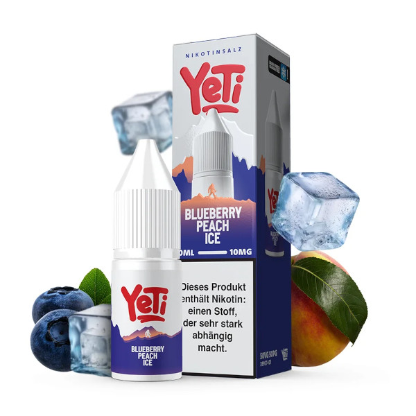 Blueberry Peach Ice Nikotinsalz Liquid - Yeti Summit
