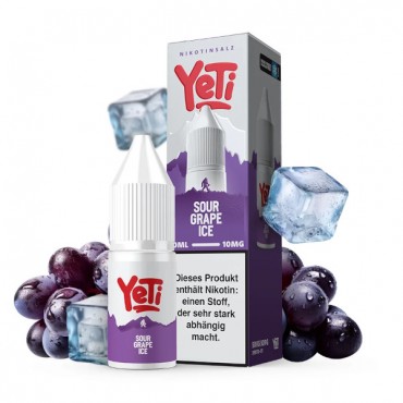 Sour Grape Ice Nikotinsalz Liquid - Yeti Summit