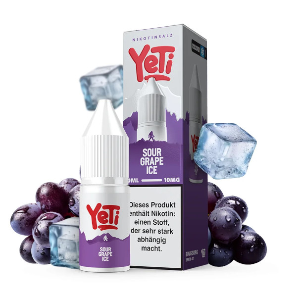 Sour Grape Ice Nikotinsalz Liquid - Yeti Summit