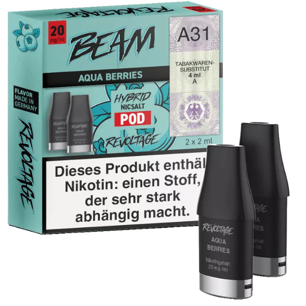 Revoltage Beam Prefilled Pods Aqua Berries