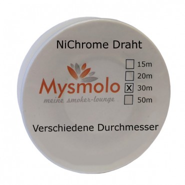 30 Meter 0,40mm NiChrome Draht