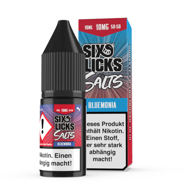 Six Licks Nikotinsalz Bluemonia