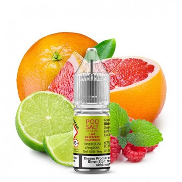 Lime Raspberry Grapefruit Nikotinsalz Liquid - Pod Salt Xtra