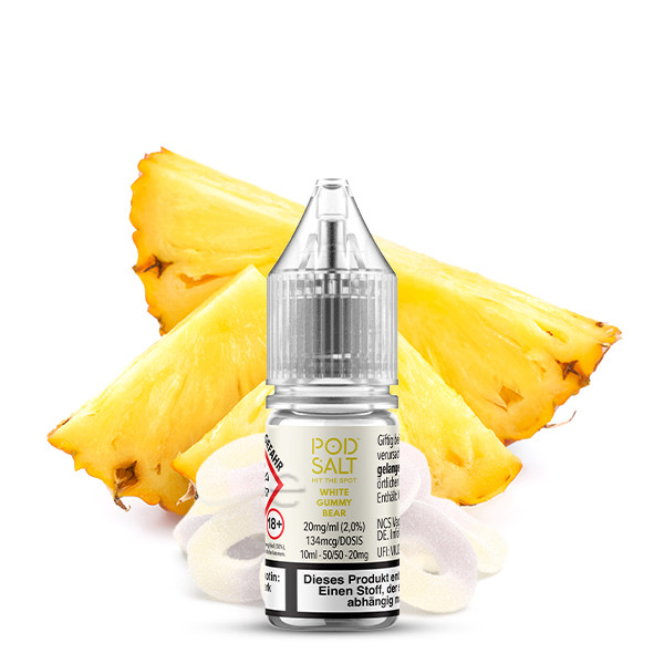 White Gummy Bear Nikotinsalz Liquid - Pod Salt Xtra