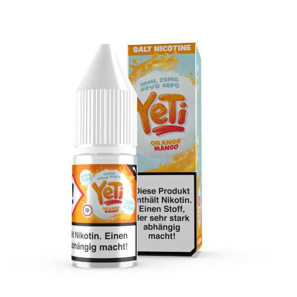 Yeti Nikotinsalz Orange Mango Liquid