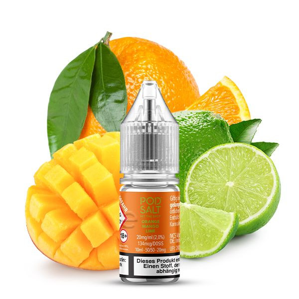 Orange Mango Lime Nikotinsalz Liquid - Pod Salt Xtra