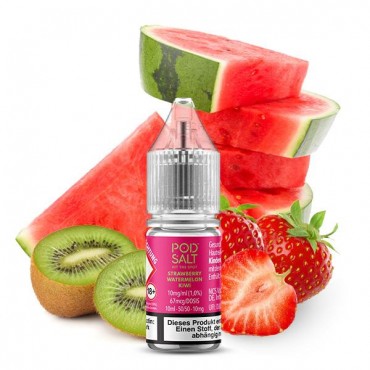 Strawberry Watermelon Kiwi Nikotinsalz Liquid - Pod Salt Xtra