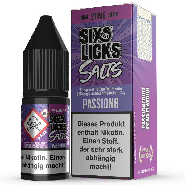 Six Licks Nikotinsalz Passion 8