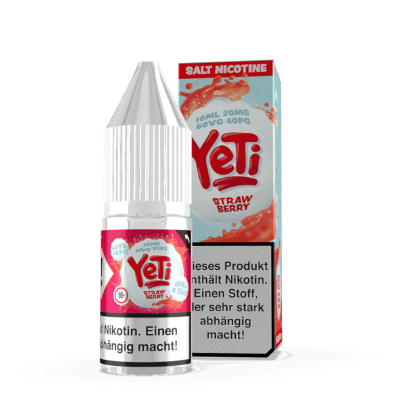Yeti Nikotinsalz Strawberry Liquid