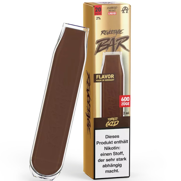 Revoltage Bar Tobacco Gold Einweg E-Zigarette