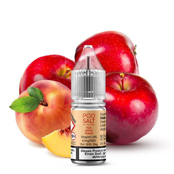 Fuji Apple Peach Nikotinsalz Liquid - Pod Salt Xtra
