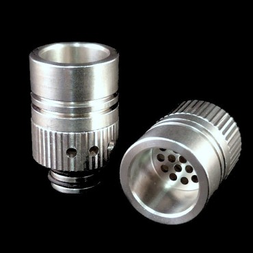 Edelstahl Drip Tip 510 mit Spritzschutz und AFC