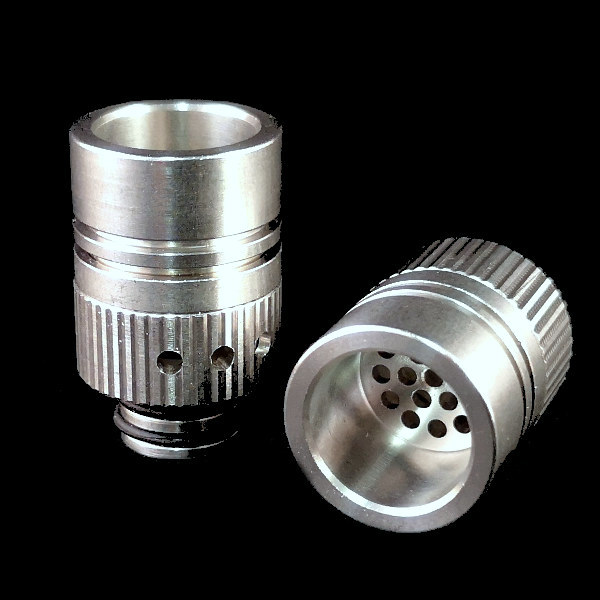 Edelstahl Drip Tip 510 mit Spritzschutz und AFC