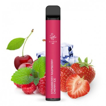 ElfBar 600 Strawberry Raspberry Cherry Ice Einweg E-Zigarette