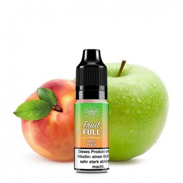 Apple Peach Nikotinsalz Liquid - Dinner Lady Fruit Full
