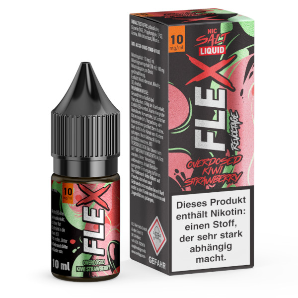 Kiwi Strawberry Nikotinsalz Liquid - Revoltage Flex