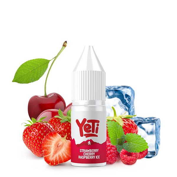 Strawberry Cherry Raspberry Ice Nikotinsalz Liquid - Yeti Summit