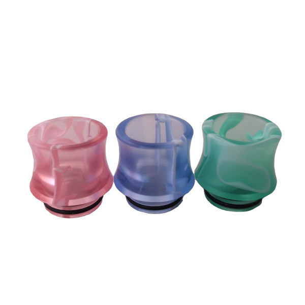 Durchsichtiges Buntes Resin Drip Tip 810