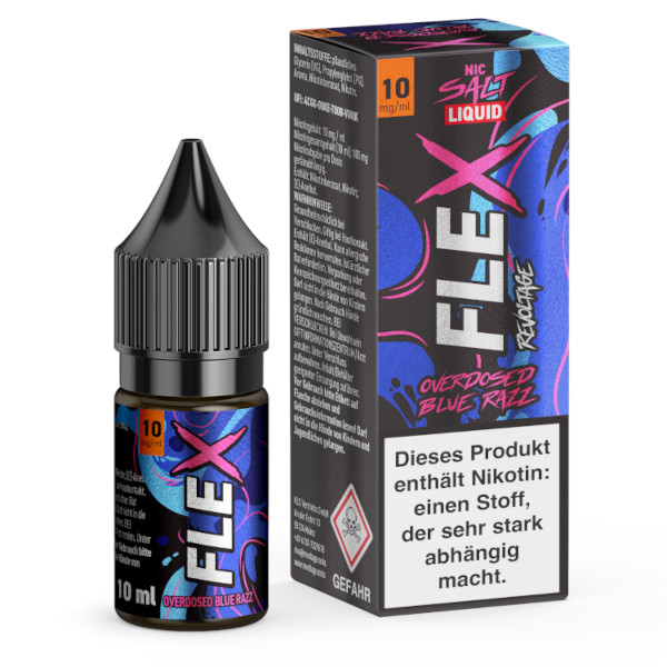 Blue Razz Nikotinsalz Liquid - Revoltage Flex