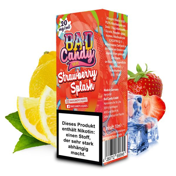 Bad Candy Strawberry Splash Nikotinsalz Liquid