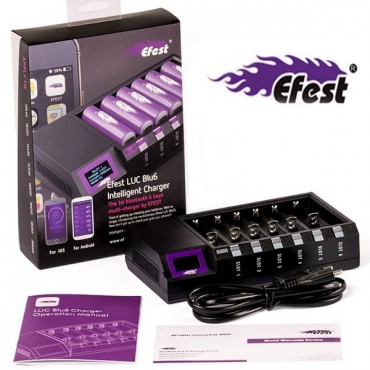 Efest LUC BLU 6 Bluetooth Li-Ionen Akku Ladegerät