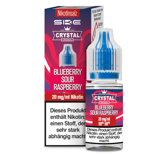 Blueberry Sour Raspberry Nikotinsalz Liquid - SKE Crystal