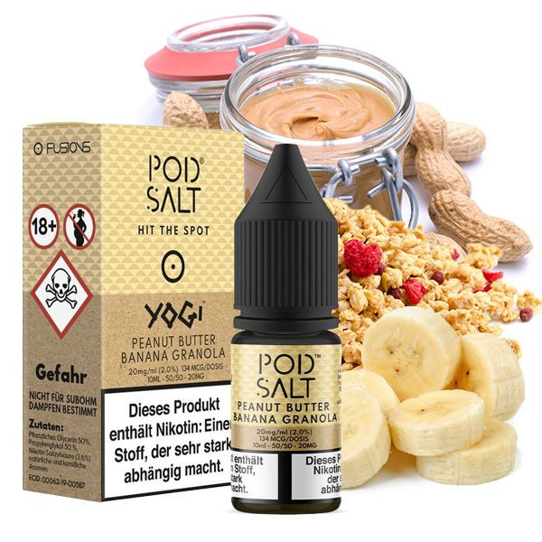 Pod Salt Peanut Butter Banana Granola Nikotinsalz Liquid