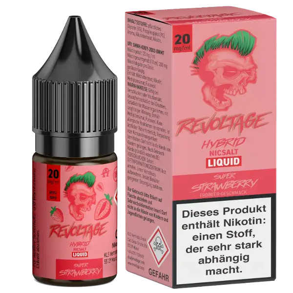 Super Strawberry Nikotinsalz Liquid - Revoltage