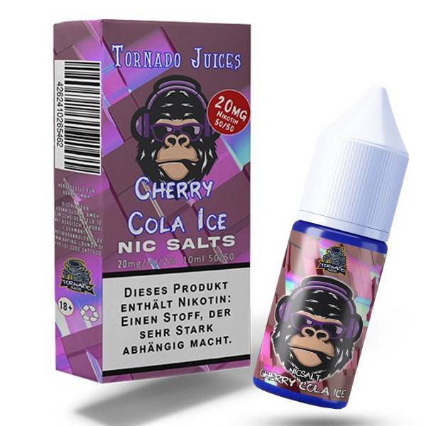 Cherry Cola Ice Nikotinsalz Liquid - Tornado Juices