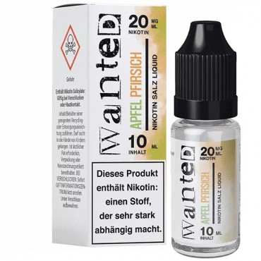 Wanted Apfel Pfirsich Nikotinsalz Liquid