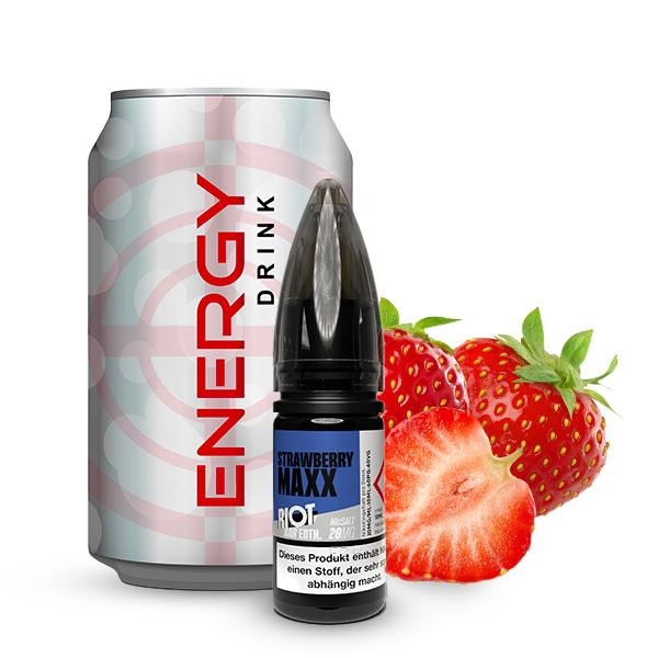 Strawberry Energy Nikotinsalz Liquid - Riot Squad Bar Edition