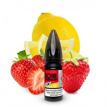 Sour Strawberry Nikotinsalz Liquid - Riot Squad Bar Edition
