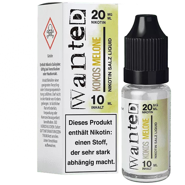 Wanted Kokos Melone Nikotinsalz Liquid