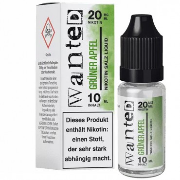 Wanted Grüner Apfel Nikotinsalz Liquid