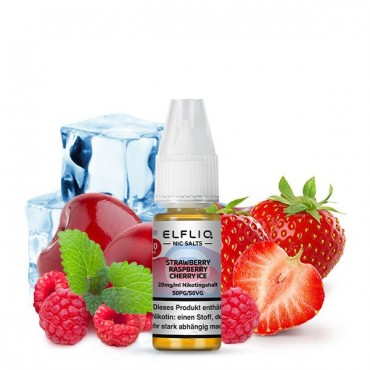 Elfbar Elfliq Strawberry Raspberry Cherry Ice Nikotinsalz Liquid