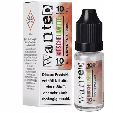 Kirsche Limette Nikotinsalz Liquid - Wanted