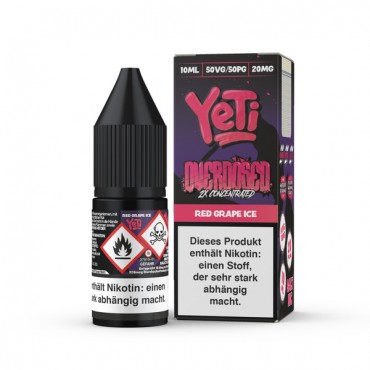 Red Grape Ice Nikotinsalz Liquid - Yeti Overdosed