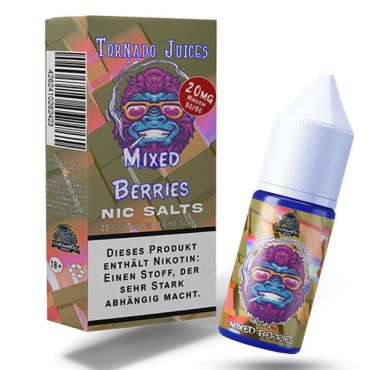 Mixed Berries Nikotinsalz Liquid - Tornado Juices