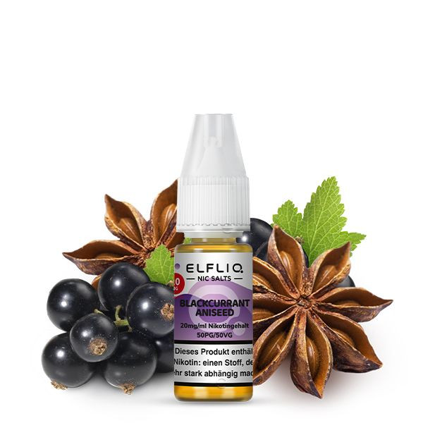 Elfbar Elfliq Blackcurrant Aniseed Nikotinslz Liquid